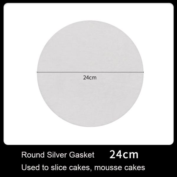 Direct Exquisite Food Grade Circle Cardboard Cake Paper Boards Round Silver Base Tray