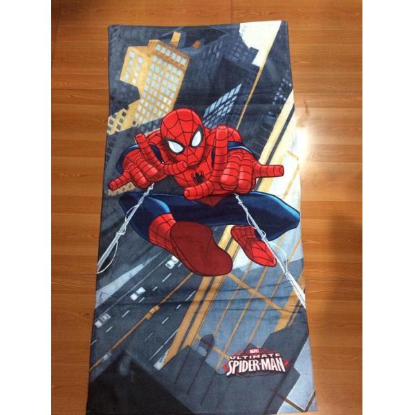 Cheap Kids Microfiber cartoon printed spider-man beach towels