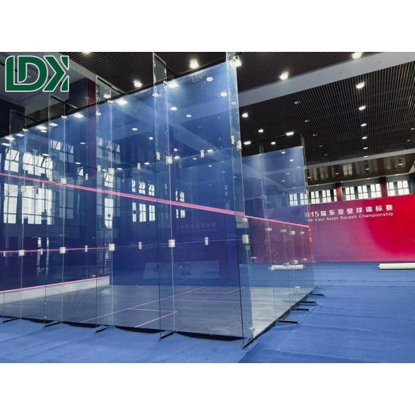 Tempered Glass Professional Indoor Squash Court For Customized Single And Double Competition