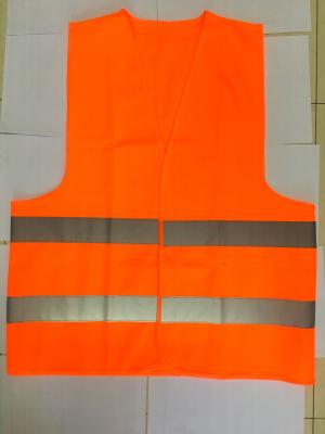 Veste de sécurité réfléchissante de qualité orange M-XXXL 60g 80g 100g