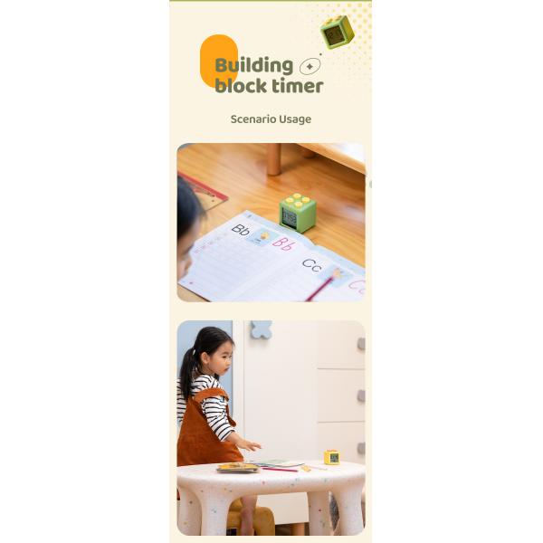 Elegant Bedrooms Must-Have Modern Design Block Timer Desk Clock Back to School Occasion