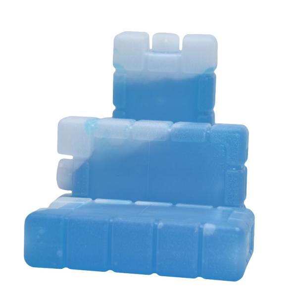 Pacotes de congelador de gelo azul reutilizável 400 ML Tijolos de gel de gelo para alimentos