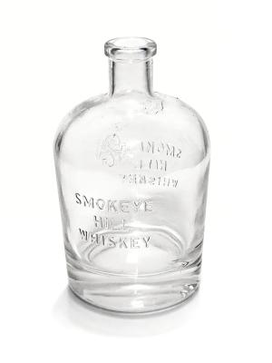 750ml Round Whiskey   SMOKE HILL WHISKEY GLASS BOTTLE