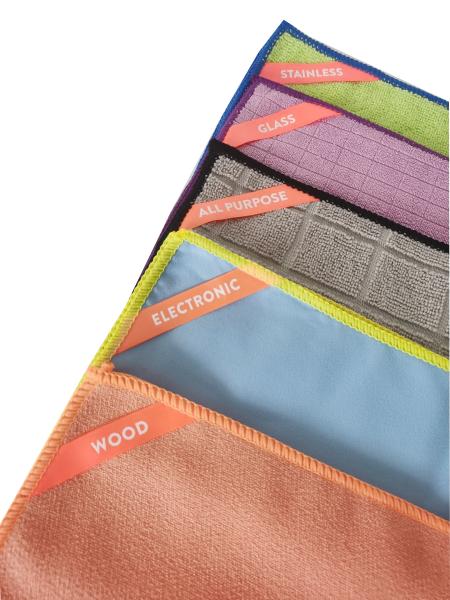 O pano de limpeza de Microfiber ajustou carros espanando da cozinha do banheiro da limpeza do agregado familiar reusáveis