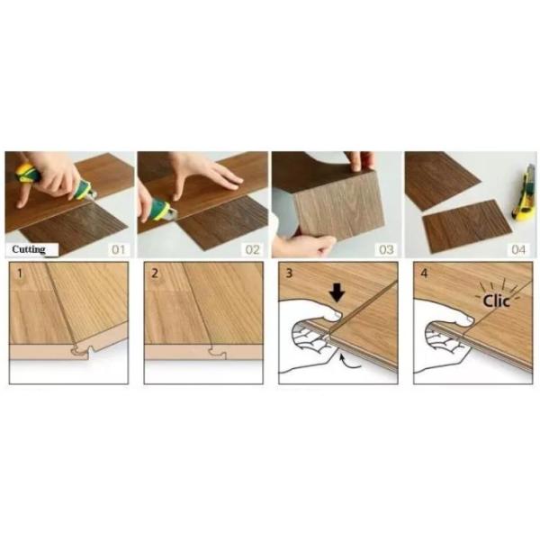 УЛЬТРАФИОЛЕТОВОЕ покрытие LVT справляясь 4.0mm 5.0mm для жилого/школы/офиса