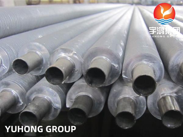 Tubo de ASME SA179 AL Finned Tube Extruded Finned para o tubo do permutador de calor
