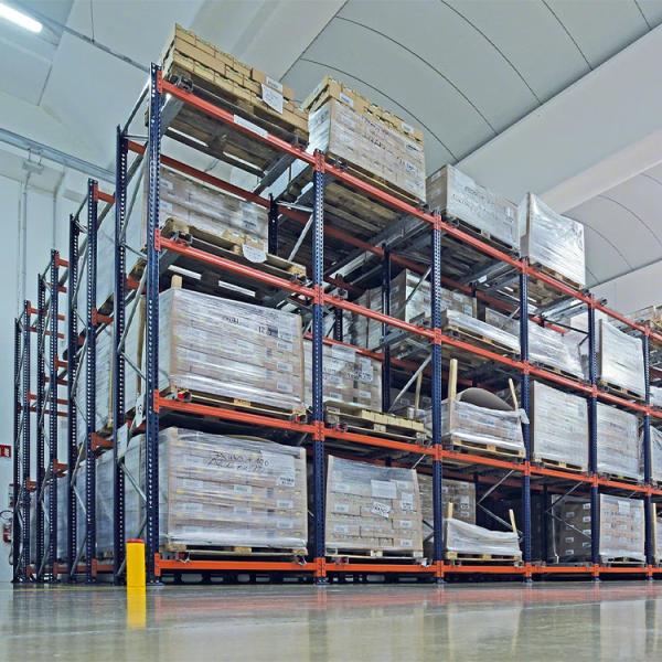 Galvanized Warehouse Push Back Pallet Racking High Density 1000kg–1500Kg Per Pallet