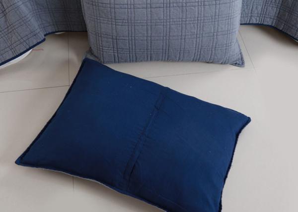 Washed Solid Geometric Bedspreads And Coverlets 3Pcs 100% Cotton For Home