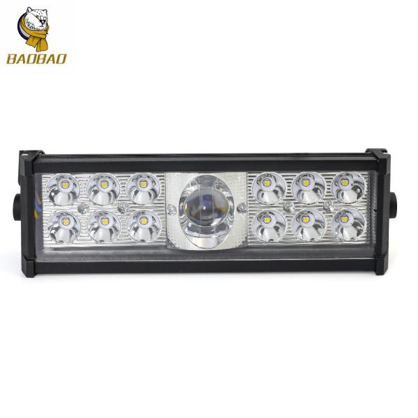 80V Offroad Auto Work Light 40W Rectangle White Yellow Flash