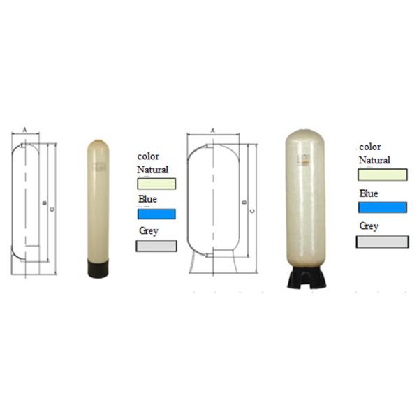 Высокая эффективность баков давления водоочистки 1.0Mpa селитебная FRP