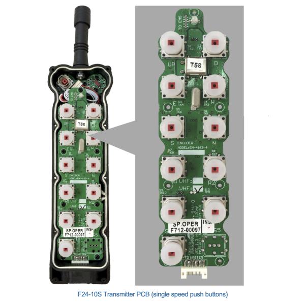 F24-10S Remote Control Spare Parts Telecontrol Industrial Remote Control Transmitter PCB