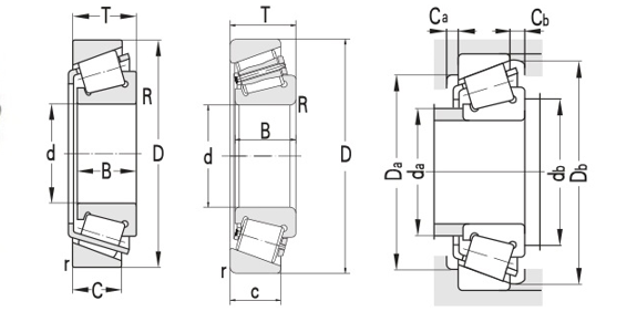 Низкий уровень шума 30315 30204 32314 7204 Конечный роликовый подшипник из хромной стали / нержавеющей стали / углеродной стали