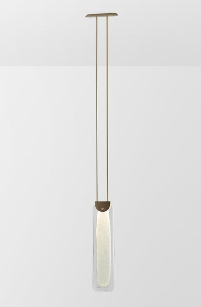 Slab Pendant Fizi Brass pendant light