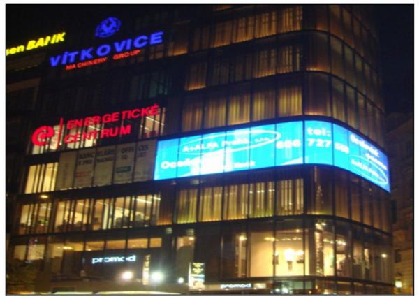 Store / Jewelry Exhibition Hall P10 LED Screen for Transparent Video Advertising