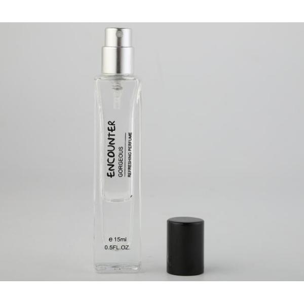 OEM логотипа и цвета Varioous флакона духов пробирки Refillable квадрата 15ml стеклянный