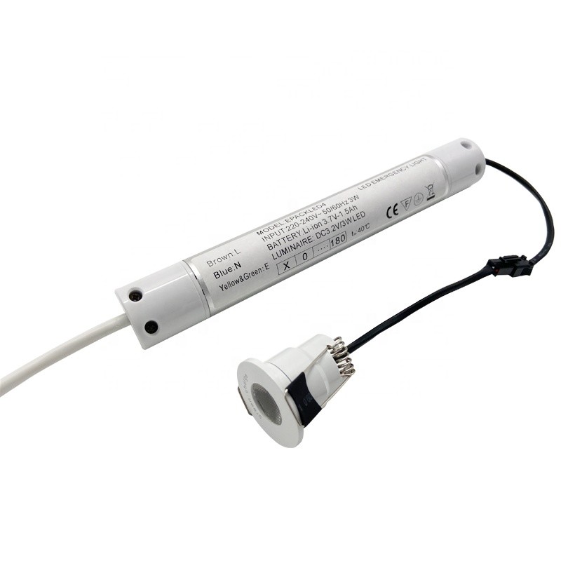 Self Test LED Emergency Spot Light Fire Resistant IP20 Rechargeable L124N