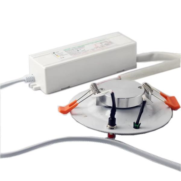 Indoor 3W Round LED Emergency Downlight with Red Blue Indicator and Support Dimmer NO