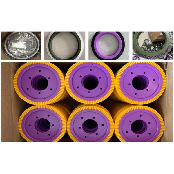 Ткань Stenter тела щетинки нейлона алюминиевая чистит щеткой