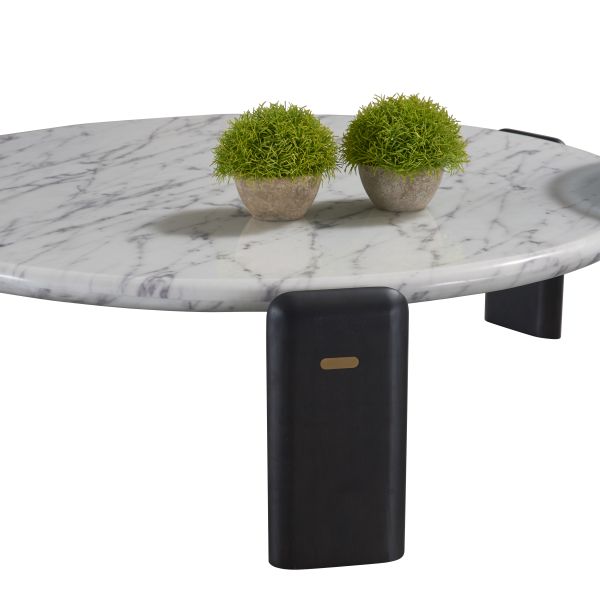 Living Room Sintered Stone Coffee Table Combination Home High-end Minimalist Modern Round Coffee Table