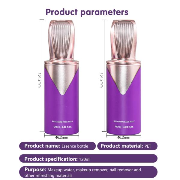 Luxury cosmetics packaging for lotion 120ml PETG bottle