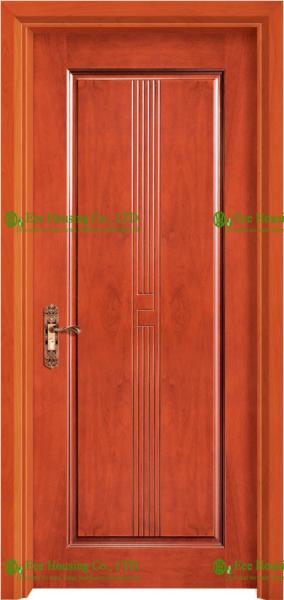 Custom Residential Timber Veneer Wood Front Door For House, Residential Entry Wood Door