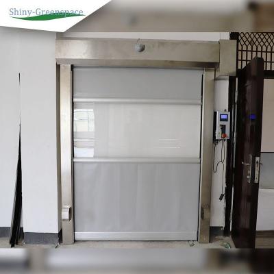 Porte de volets roulants électrostatiques personnalisables pour ateliers industriels