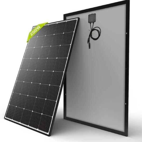 15V 250W Monocrystalline Rigid Solar Panels For Off Grid Lithium Battery System