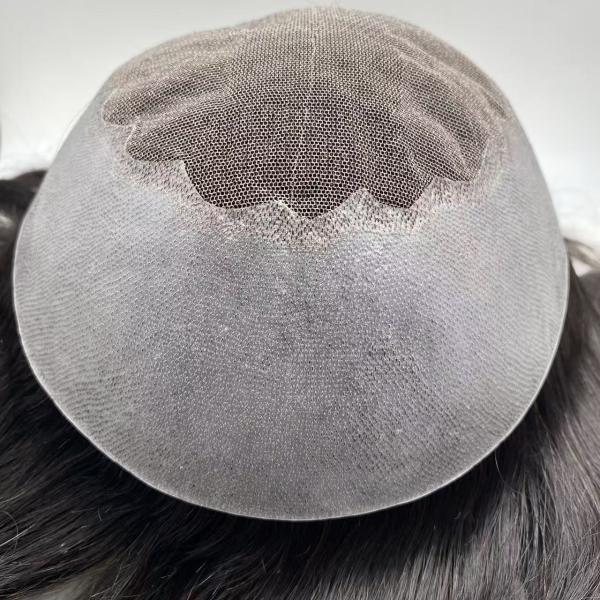 Hot Selling Natural Q6 Swiss Lace Base Human Hair Men Toupee Prosthesis Patch Unit Durable Male Hair for Men Hair
