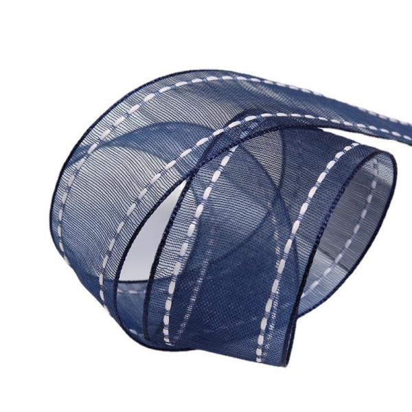 25мм покрытие 38мм сшитая полиэстерная лента для цветочных подарков