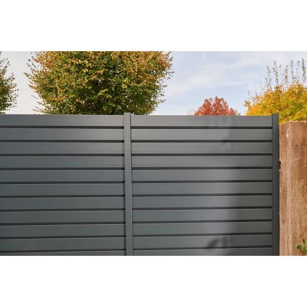 Customizable 6 Foot Horizontal Aluminum Fence Panels Individual Panel Size 5'*8' For Needs