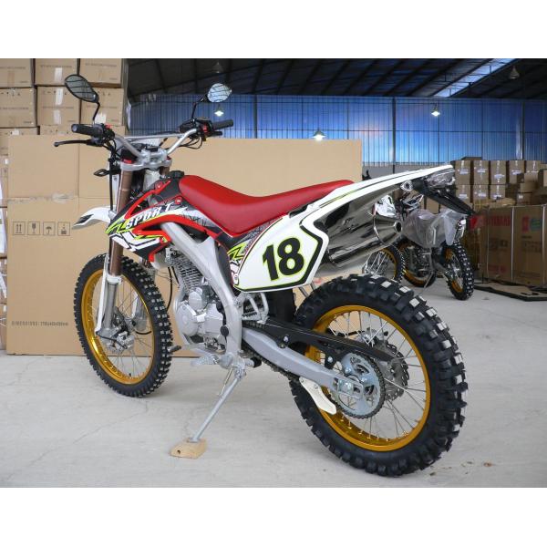 Моторный кросс для взрослых воздушное охлаждение 200-250cc двойной спортивный мотоцикл с 4-6 топливными емкостями и системой цепного привода