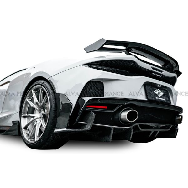 Replacement Dry Carbon Fiber Body Kits For McLaren GT Featuring Front Lip Side Skirts Rear Diffuser Rear Wing Trunk Lid