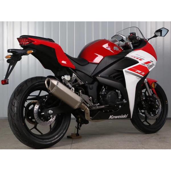 Double Cylinder Engine 350cc Sport Touring Motorcycles Front / Rear Double Dics