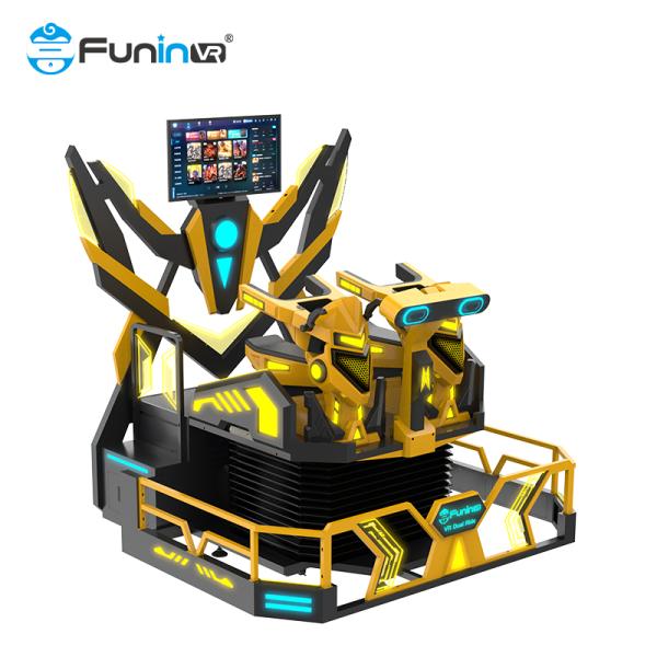 Double Seats VR Amusement Park Equipment  Joystick Operated