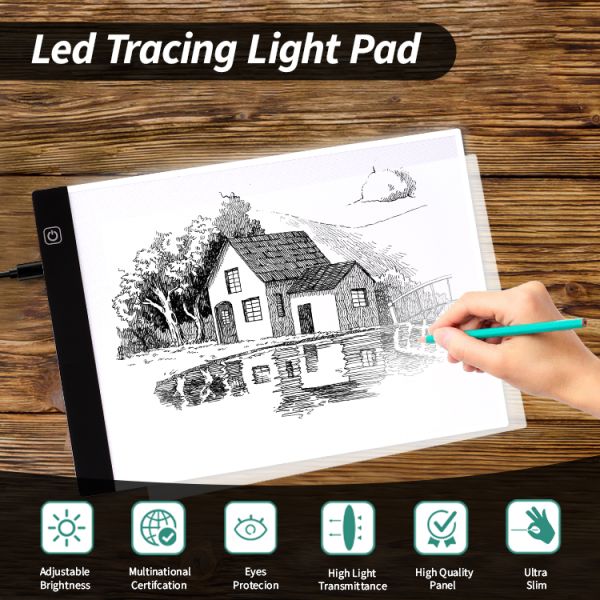 Led Component Light Source Ultra Slim Dimmable Table Trace Board Pmma Acrylic Led Light Pad For Diamond Painting Drawing