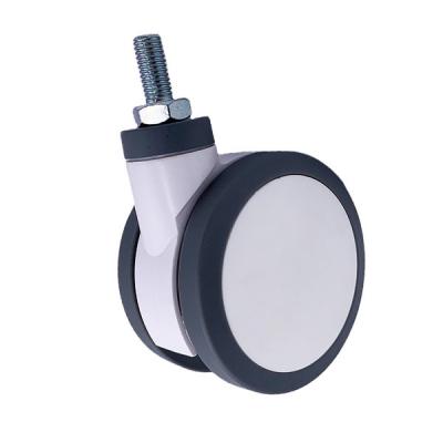 Roulette médicale de pivot de meubles de roulette d'équipement de lit de roue de double de polyuréthane