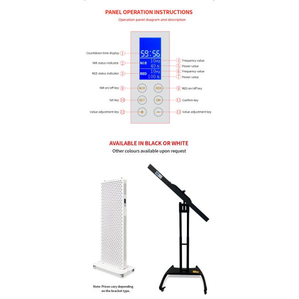 Full Body Red Therapy Light 3000W 600 Leds Red Light Therapy Panels