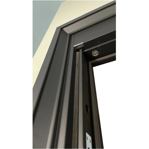 Cold Rolled Steel Pivot Entry Door Anti Theft Door 70mm Leaf For Home Front Entry Gates
