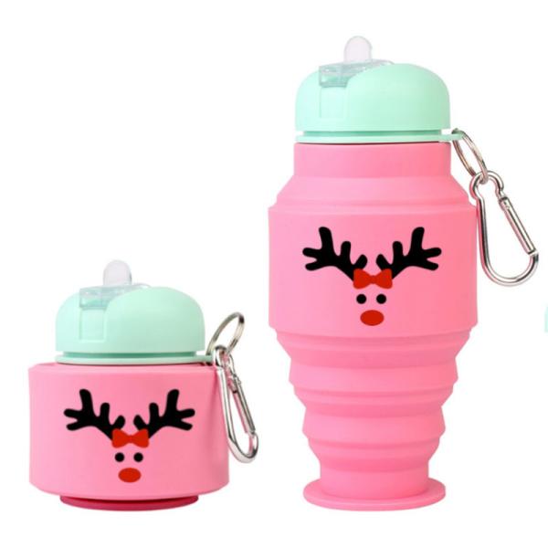 Путешествие Портативный спортивный складной бутылка с водой Силикон многоразовый протекающий складной для тренажерного зала