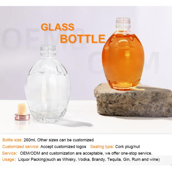 250ml 375ml 700ml Glass Collar Maple Syrup Bottles Flat Syrup Dispenser With Handle