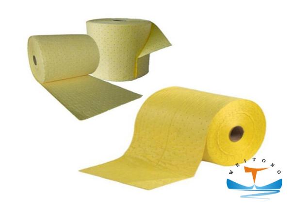 100 Pp Industrial Oil Absorbent Chemical Absorbent Rolls 40CMx50CM Size
