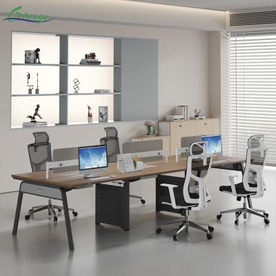 Efficiency and Flexibility Open Space Workstation of Office with Multiple Compartment Options