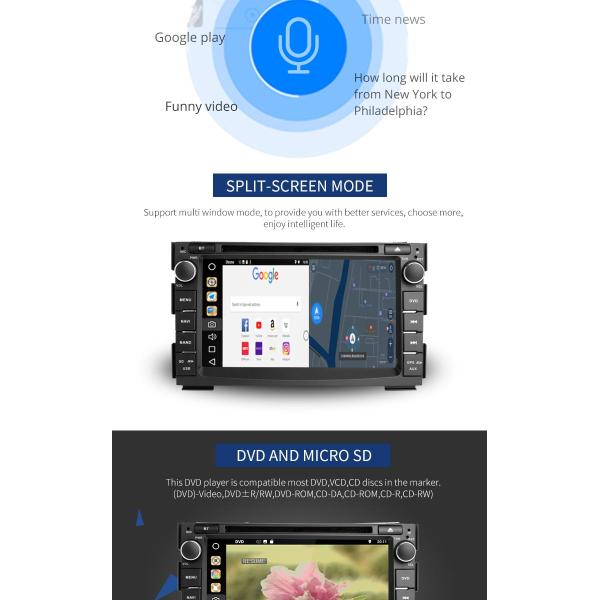 KIA Android Car Radio Player Gps Navigation Capacitive And Multi - Touch Screen