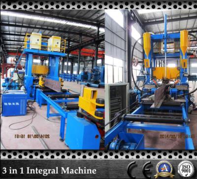Máquina de soldadura profissional 3 do feixe de China H em 1 linha de soldadura automática controlador do feixe do PLC para a fábrica da construção de aço