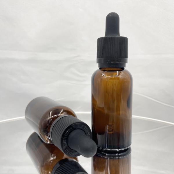 Непрозрачная янтарная стеклянная косметика разливает трамбовку по бутылкам очевидное 30ml капельницы с Phototaxis