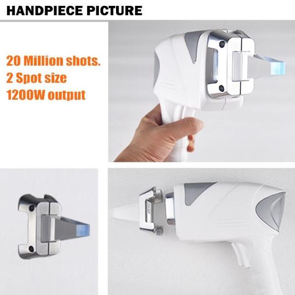 1200 Watt Diode Laser Hair Removal Machine Big Spot Zied 15 * 30 Mm