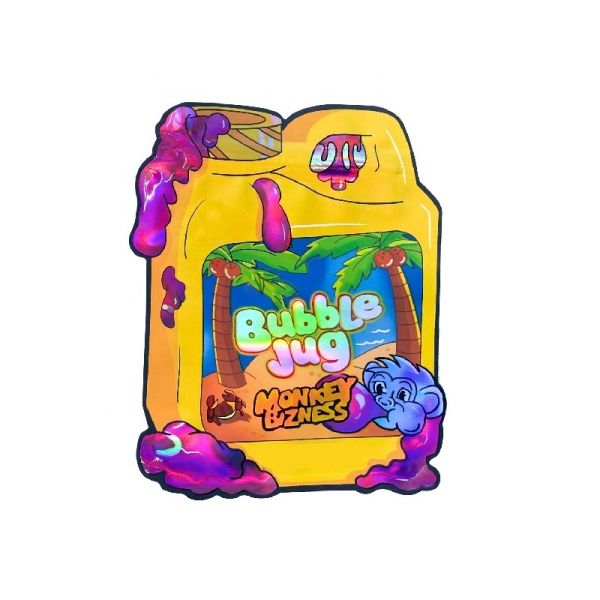 3.5 oz Custom Shaped Mylar Bags Puffer Jacket Silhouette | Odor Proof PET VMPET PE Recyclable Food Sachet Shape Zipper Pouch Retail OEM Factory