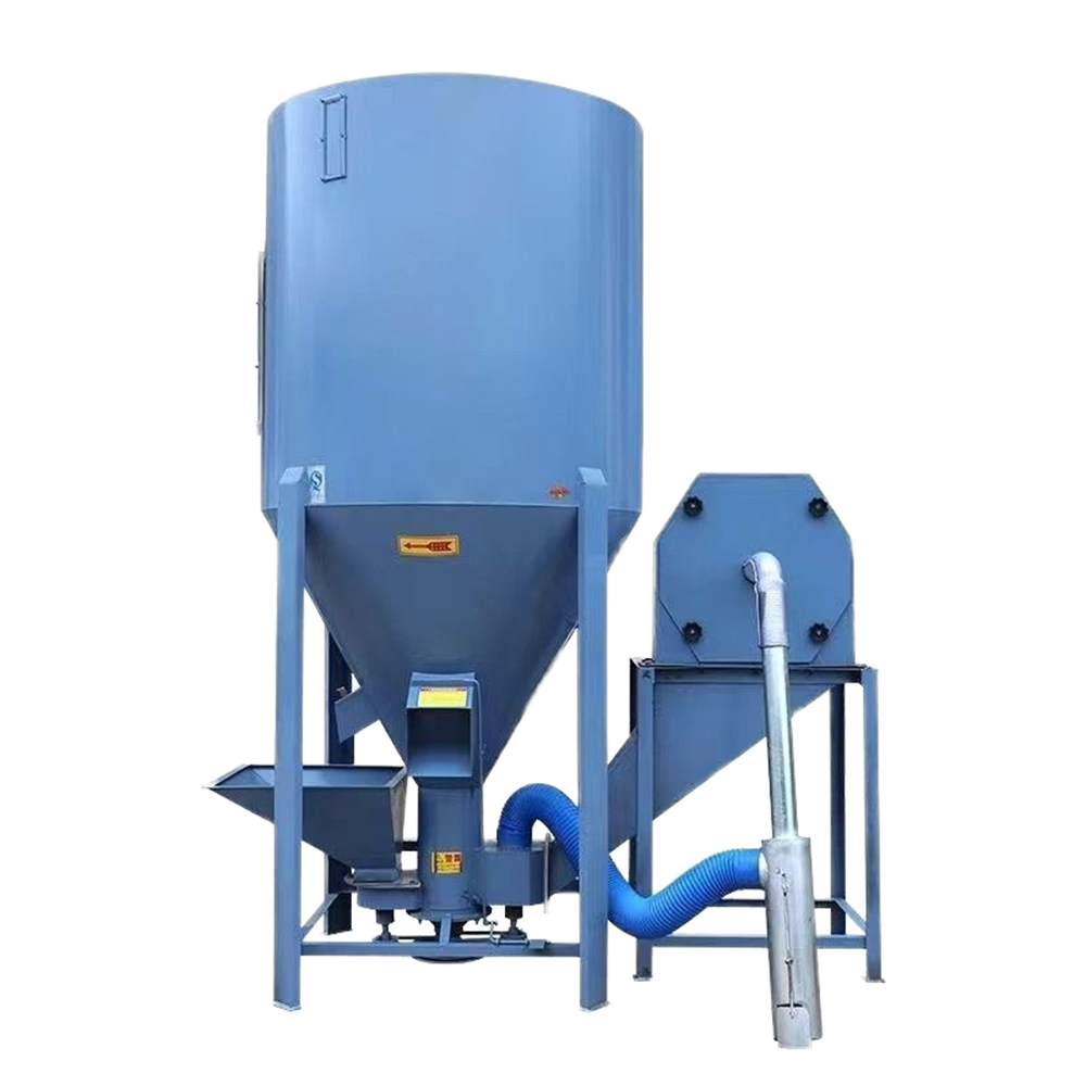 Custom 300-2000 Kg/H High Output Vertical Feed Crusher Mixer for Poultry Livestock Grain Feed Processing