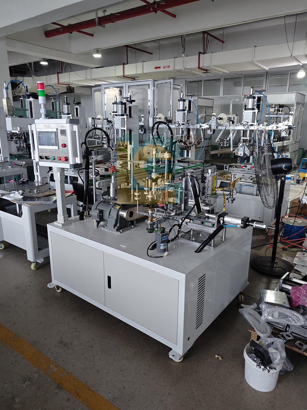 Automatic Horizontal Turntable Hot Stamping Machine TH-150/4 Four-Station Plastic Foil Embossing Machine