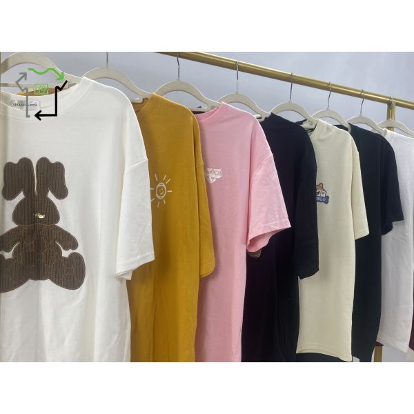 Wholesale YIJIAYI Brand Second-hand Men's Women's Cotton T-shirts Short Sleeves High Quality Summer Mixed Colors Used Clothes